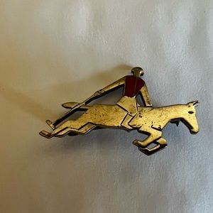 Sterling Silver Polo Pin Polo Player Fairbanks Ranch Polo Fields California